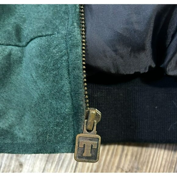 Vintage Disney Store Green Varsity Jacket Tigger 1968 Logo & Embroidery Zip M - Picture 9 of 10